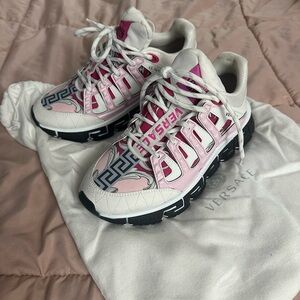 Versace Trigreca Pink and Black sneakers